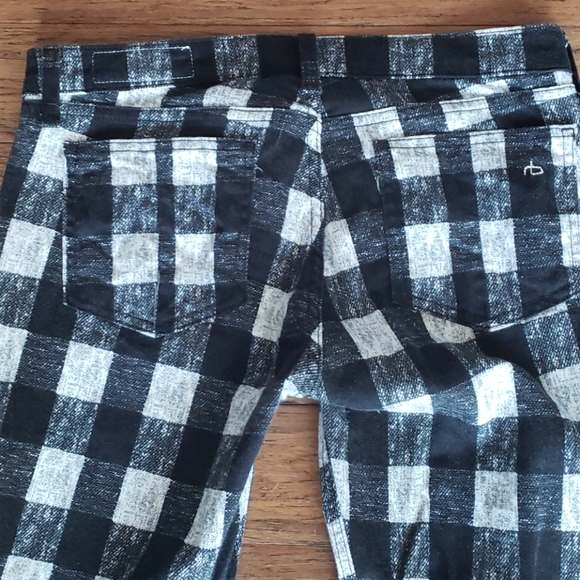 Rag & Bone Buffalo Check Skinny Jeans - Picture 8 of 10